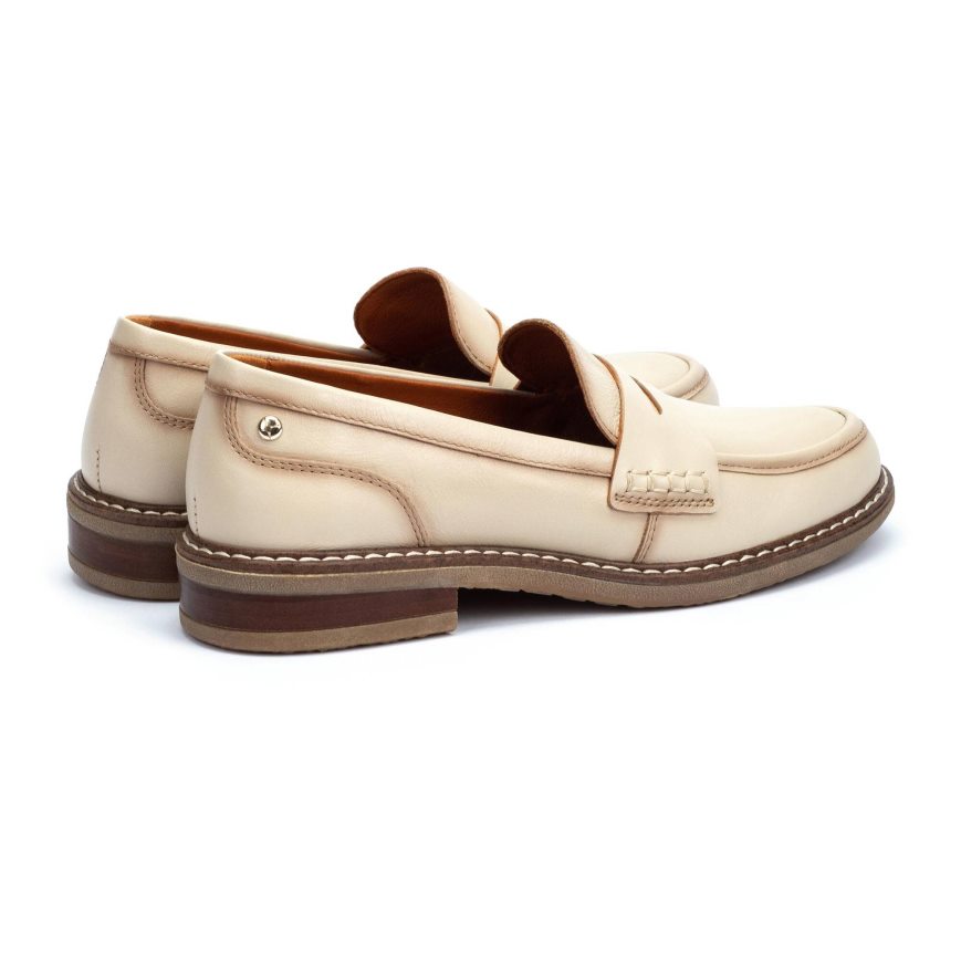 Women's Pikolinos ALDAYA Loafers Cream | NZ LA1Q203